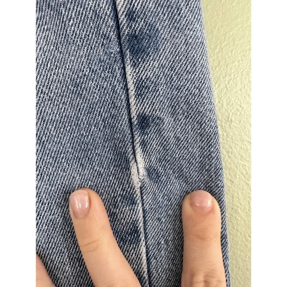 Vtg 90’s L.L Bean Jeans Relaxed Fit Women Sz 14 Tall Grunge Distressed Baggy‌ - Picture 3 of 12
